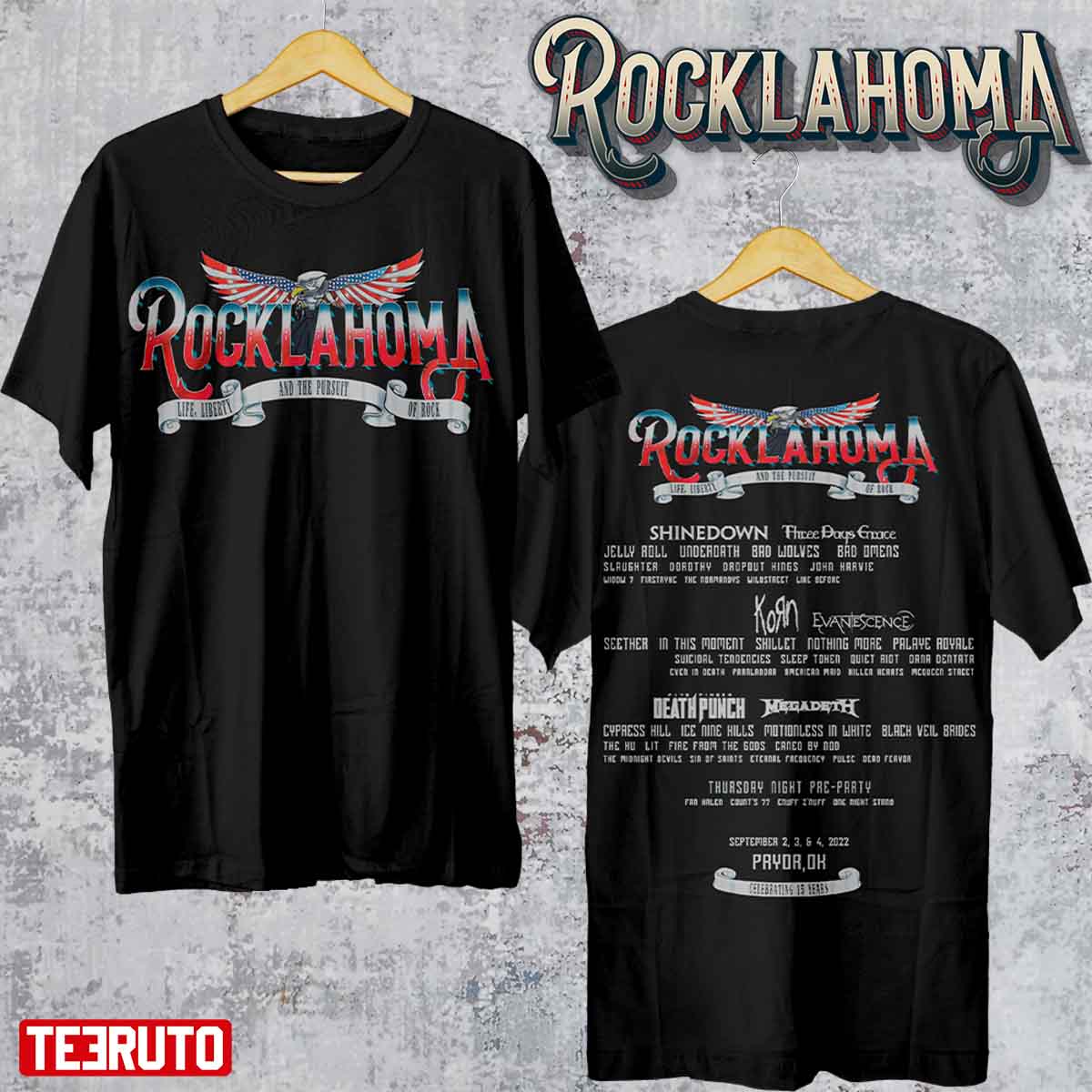 Rocklahoma Festival 2022 Vintage Unisex T-shirt