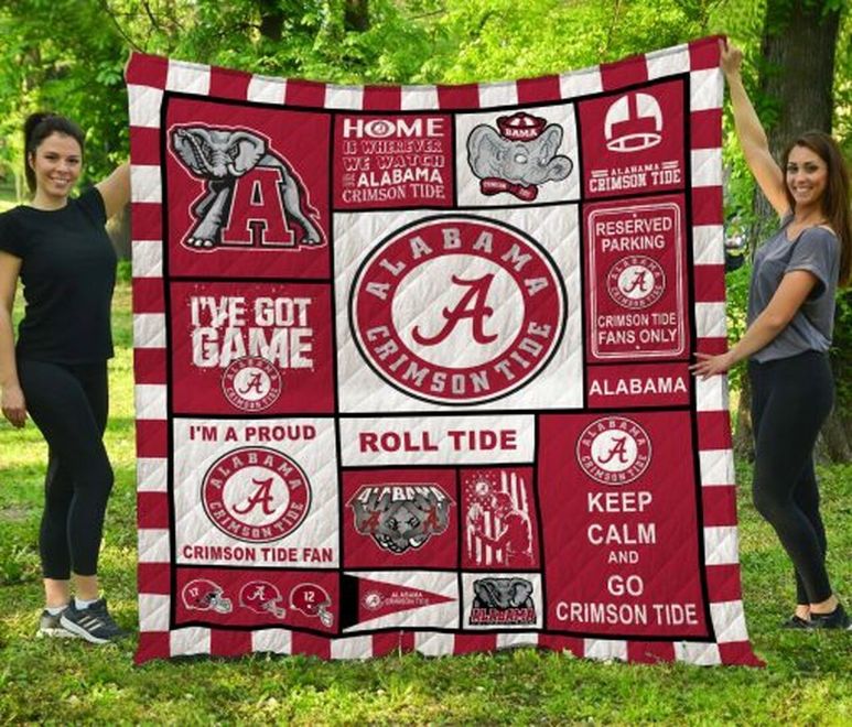 Roll Tide Ncaa Alabama Crimson Tide Combined Quilt Blanket - Teeruto