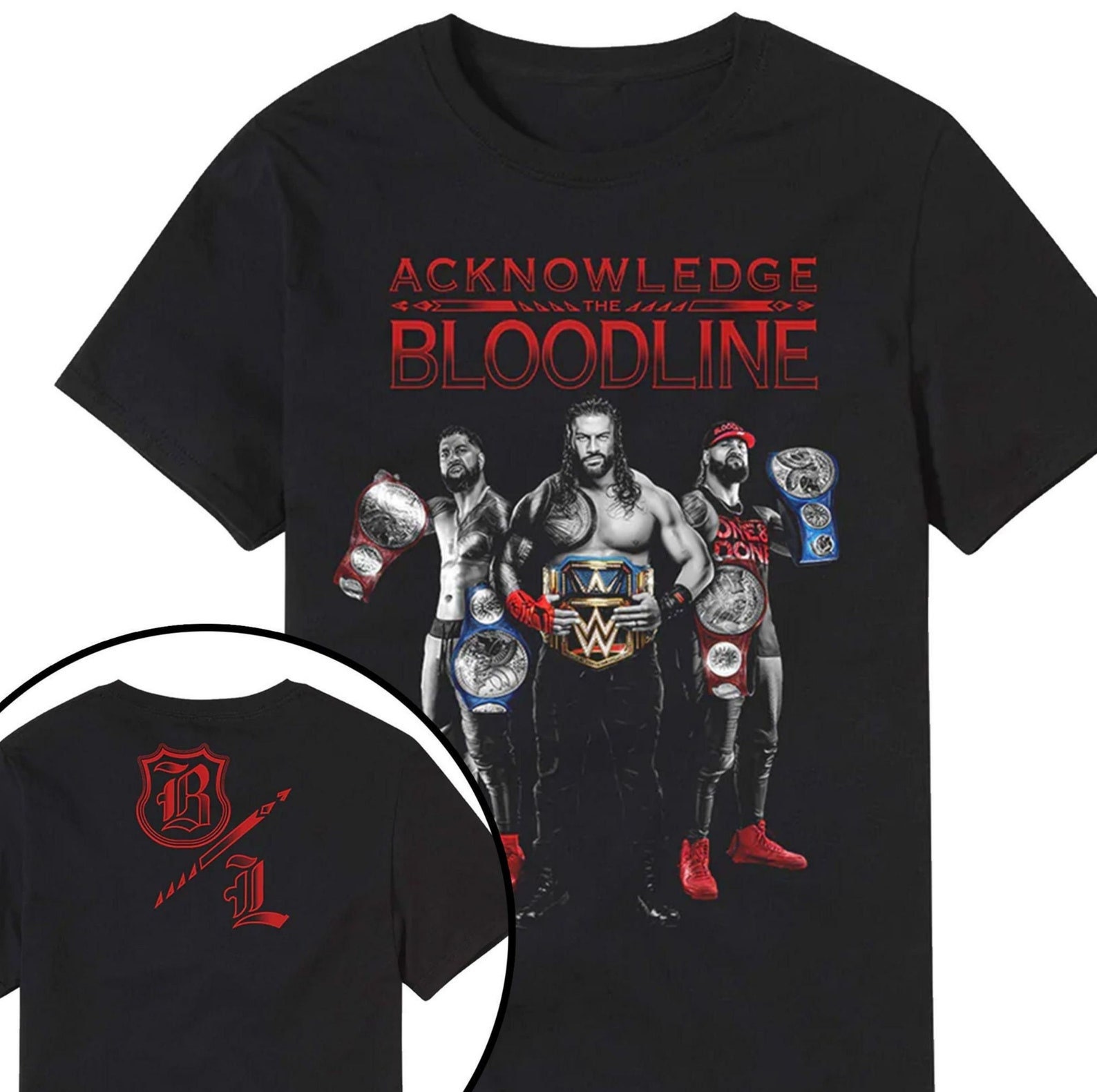 Indflydelsesrig biograf Stationær Roman Reigns Acknowledge The Bloodline Acknowledge The Bloodline Gift Fan  Unisex T-Shirt - Teeruto