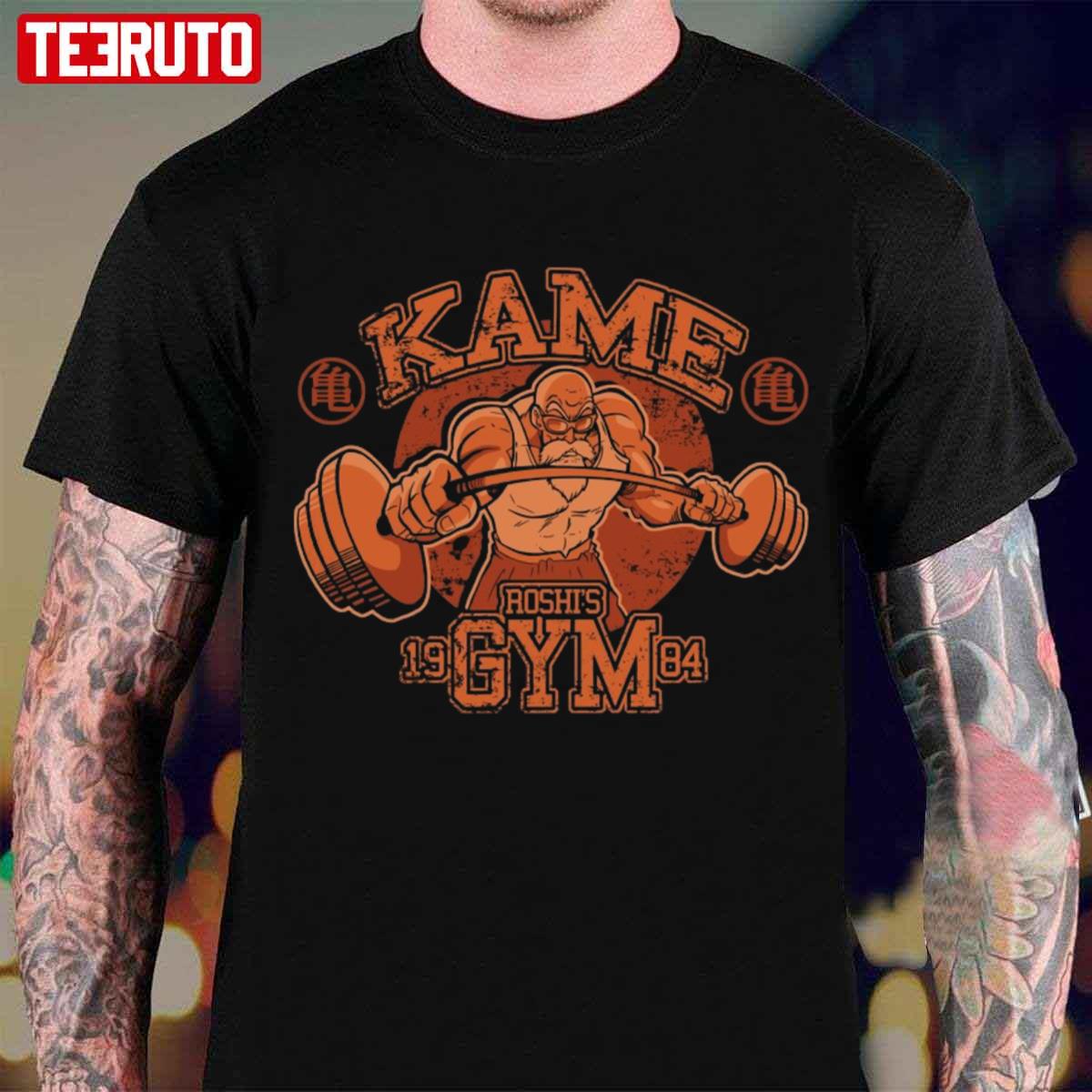 Roshi's Kame 1984 Gym One Piece Anime Unisex T-shirt