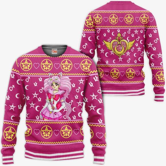 Sailor Chibiusa Ugly Christmas Sailor Moon Anime Xmas Idea Knitted Sweater