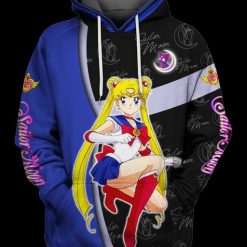 Sailor Moon 3D Cute Gift To Daughter AOP Unisex Hoodie