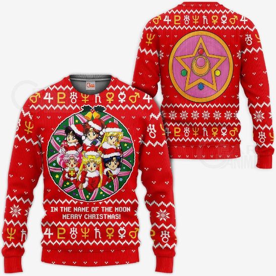 Sailor Ugly Christmas Anime Xmas Idea Knitted Sweater
