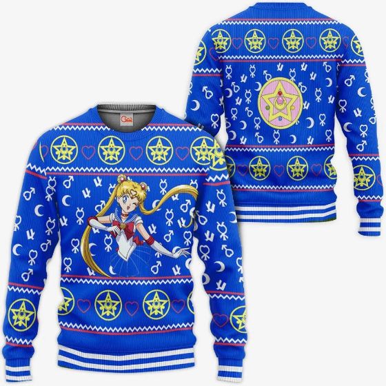 Sailor Ugly Christmas Sailor Anime Xmas Idea Knitted Sweater