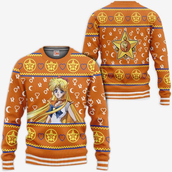 Sailor Venus Ugly Christmas Sailor Anime Xmas Idea Knitted Sweater