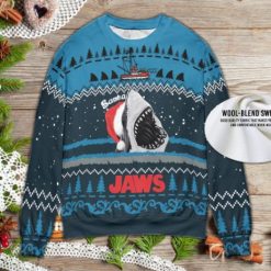 Santa Shark Jaws Inspired Ugly Knitted Christmas Sweater