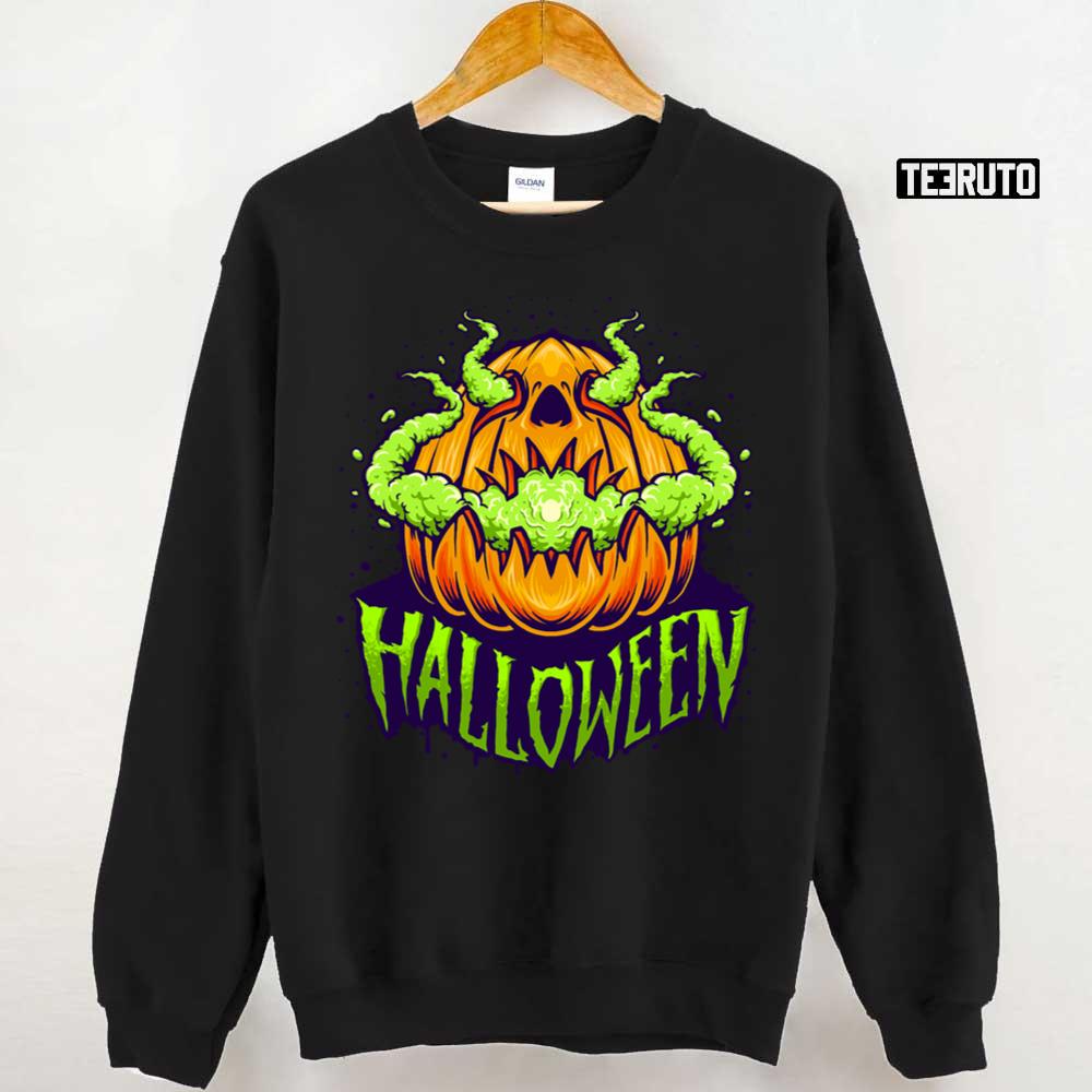 Scary Pumpkin Head Unisex Sweatshirt