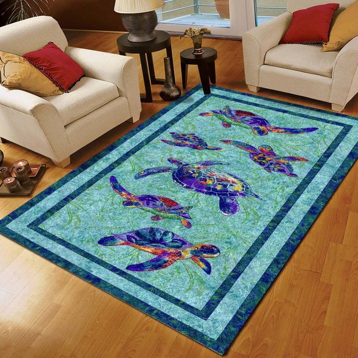 Sea Turtle Carpet Living Room Rugs Teeruto