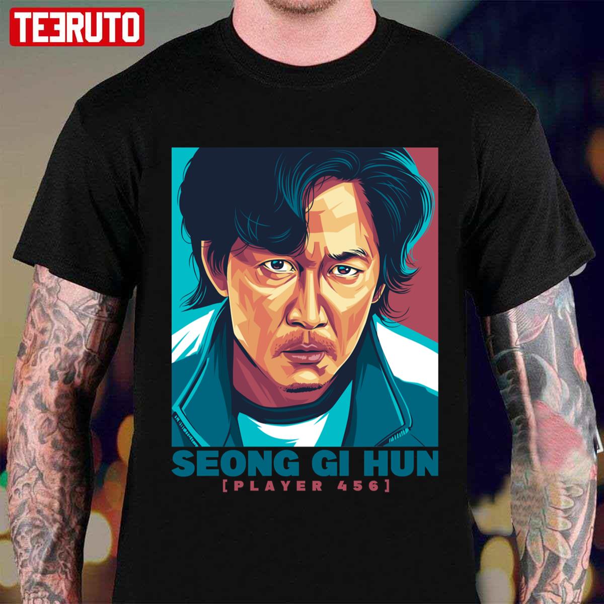 Seong Gi Hun Player 456 Squid Game Unisex T-shirt