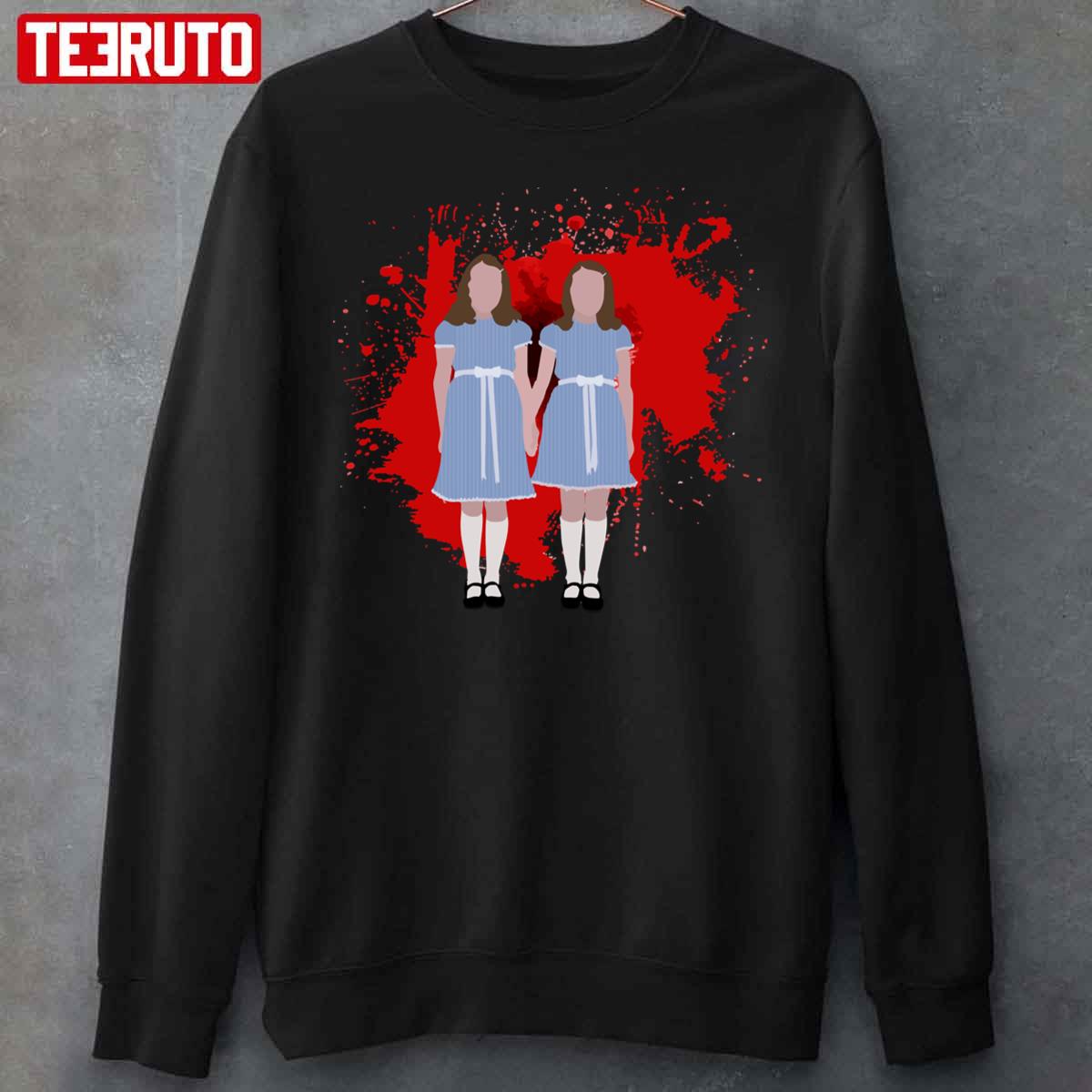 Shining Twins Horror Film Halloween Blood Bath Unisex Sweatshirt