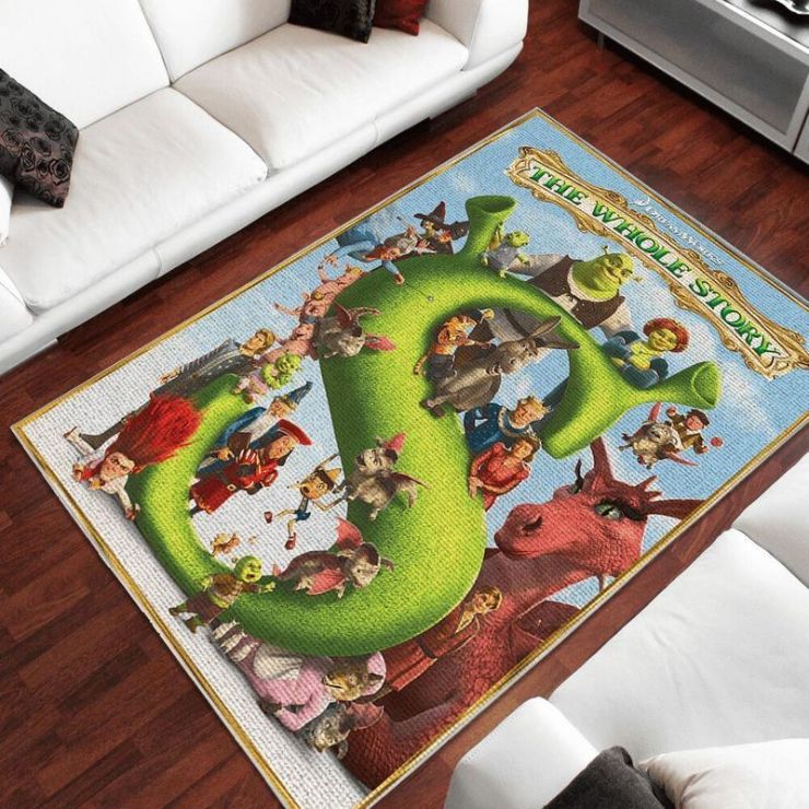 Shrek Rug Carpet Mat All Over Print