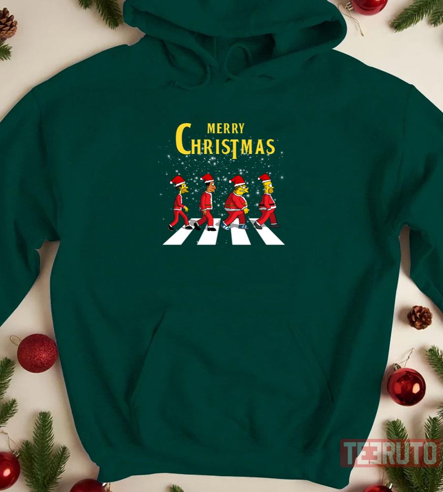 Simp’s Merry Chirstmas On Abbey Road Unisex Sweatshirt