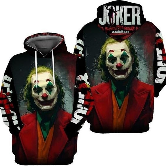 Smile Danger Of Joker 3D AOP Unisex Hoodie