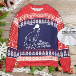 Snowman How Snowflakes Are Really Made Funny Snowman Ugly Knitted Sweater