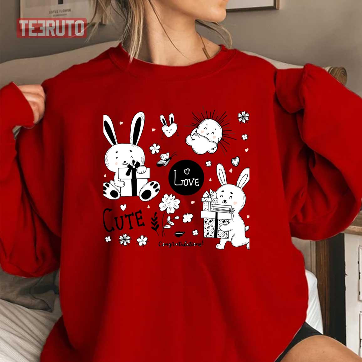 Some Bunny Loves Teaching Cute Bunnies Unisex Sweatshirt