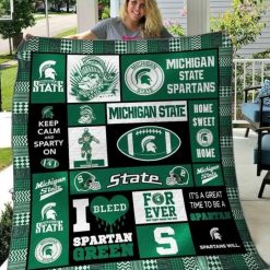 Spartans Will Ncaa Michigan State Spartans Combined Quilt Blanket