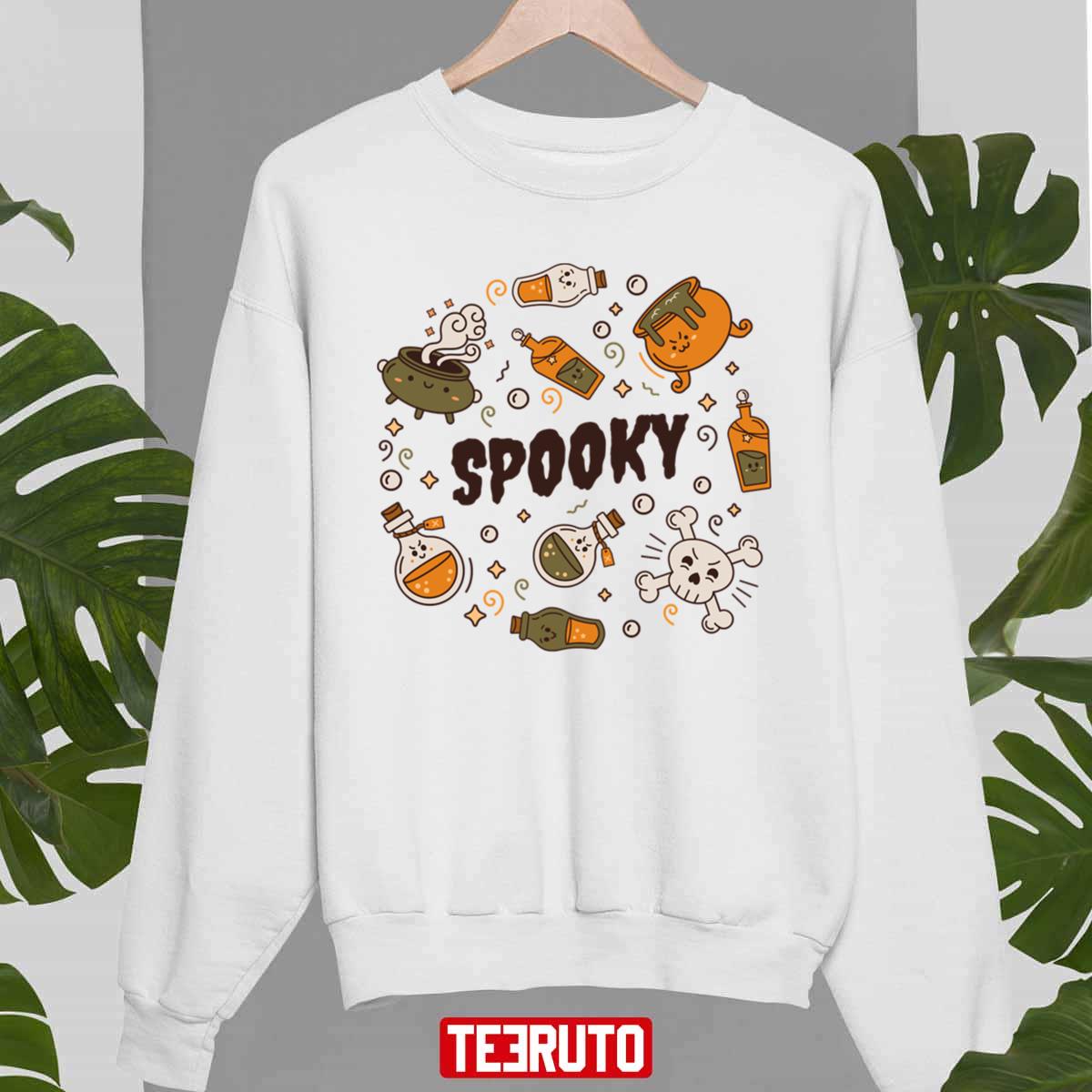 Spooky Vibes Halloween Doodles Unisex Sweatshirt