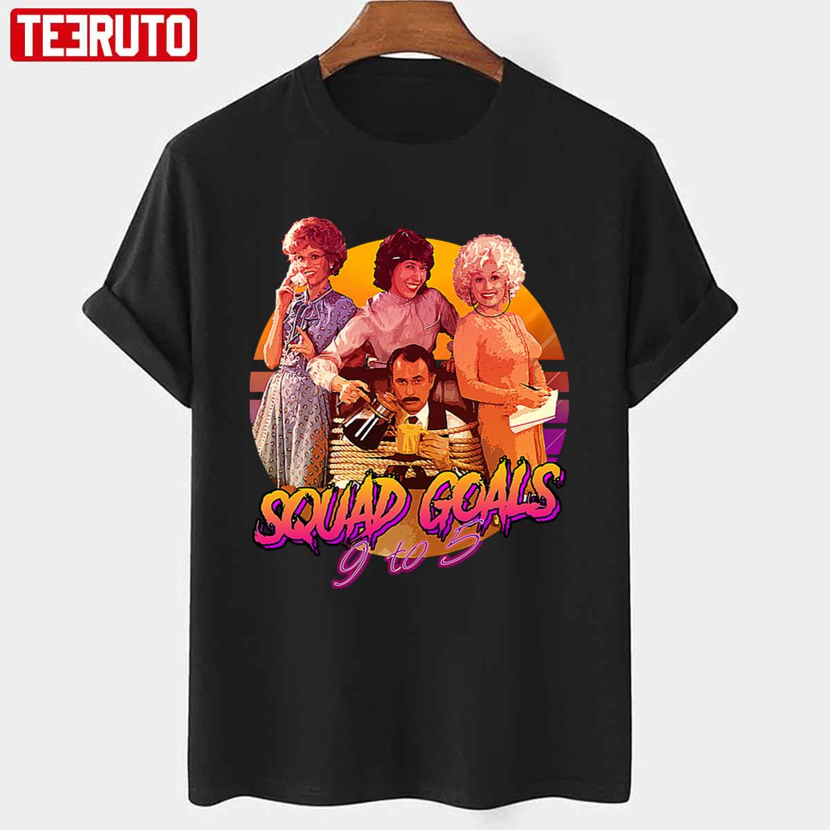 Squad Goals 9 To 5 Retro Design Unisex T-shirt