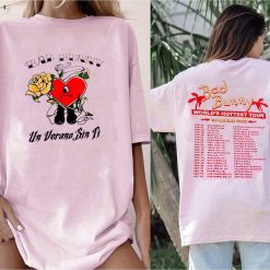 Stadiums 2022 Bad Bunny Tour Un Verano Sin Ti Merch Bad Bunny Concert World’s Hottest Tour Unisex T-Shirt