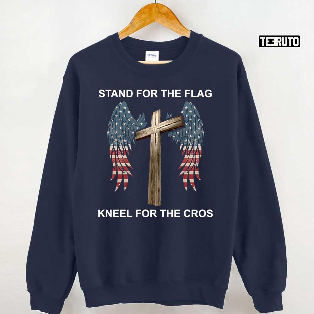 Stand For The Flag Kneel For The Cross Veterans Unisex Sweatshirt