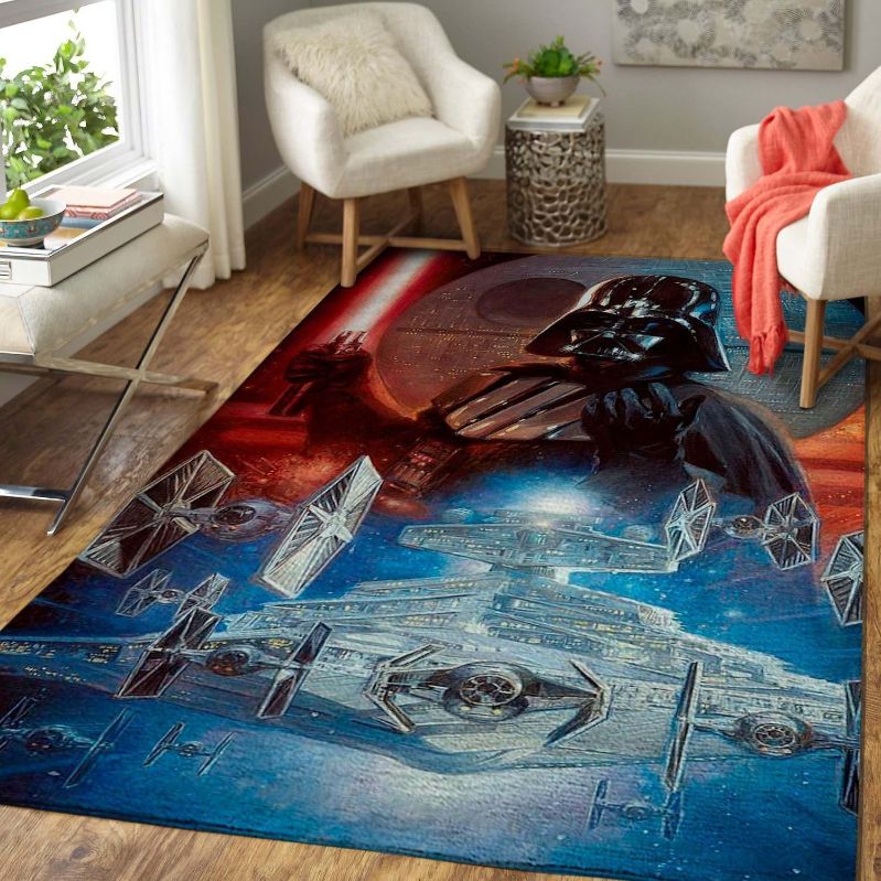 Star Wars Legends Death Star & Darth Vader Area Rug - Movie ES73432 Rug Carpet