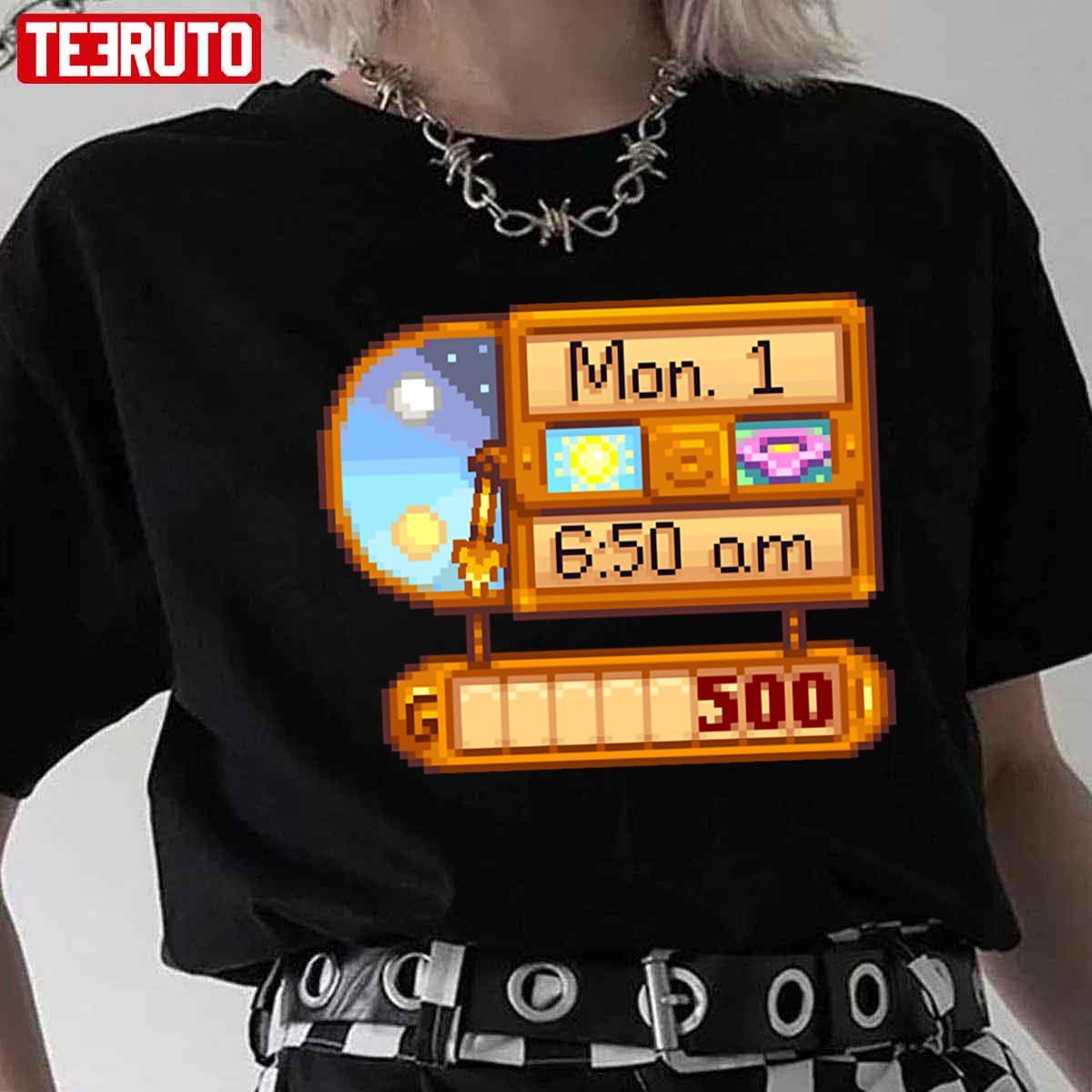 Stardew Valley Clock Harvest Moon Unisex TShirt Teeruto