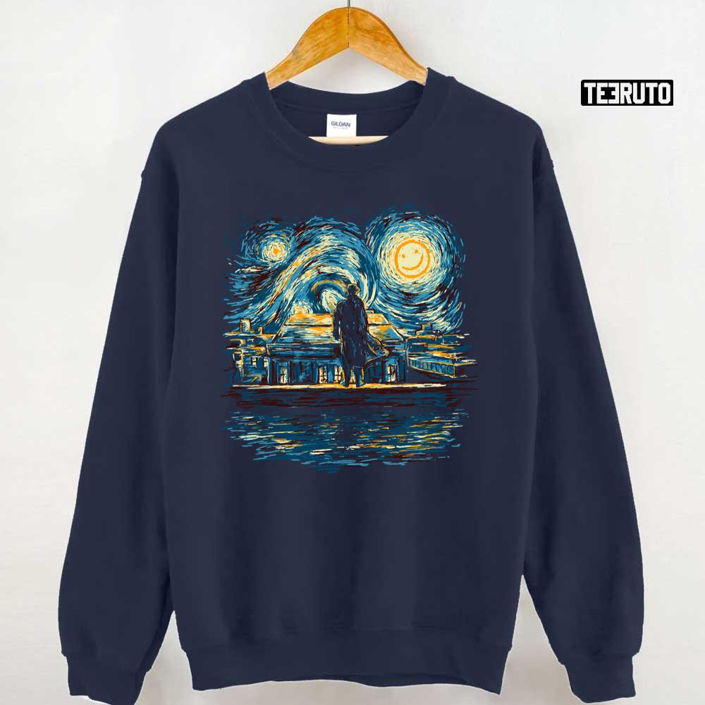 Starry Fall Night X Sherlock Fanart Unisex Sweatshirt