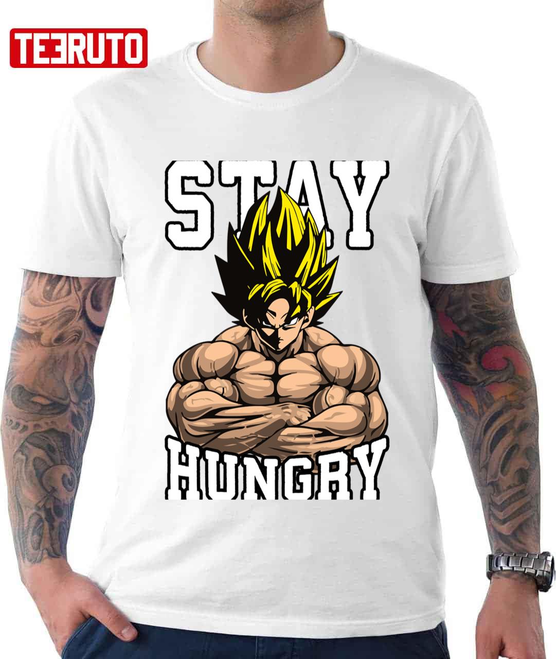 Stay Hungry Goku Anime Dragon Ball Unisex T-shirt