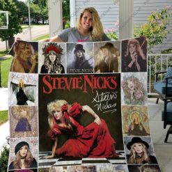 Stevie Nicks Signed Retro Quilt Blanket