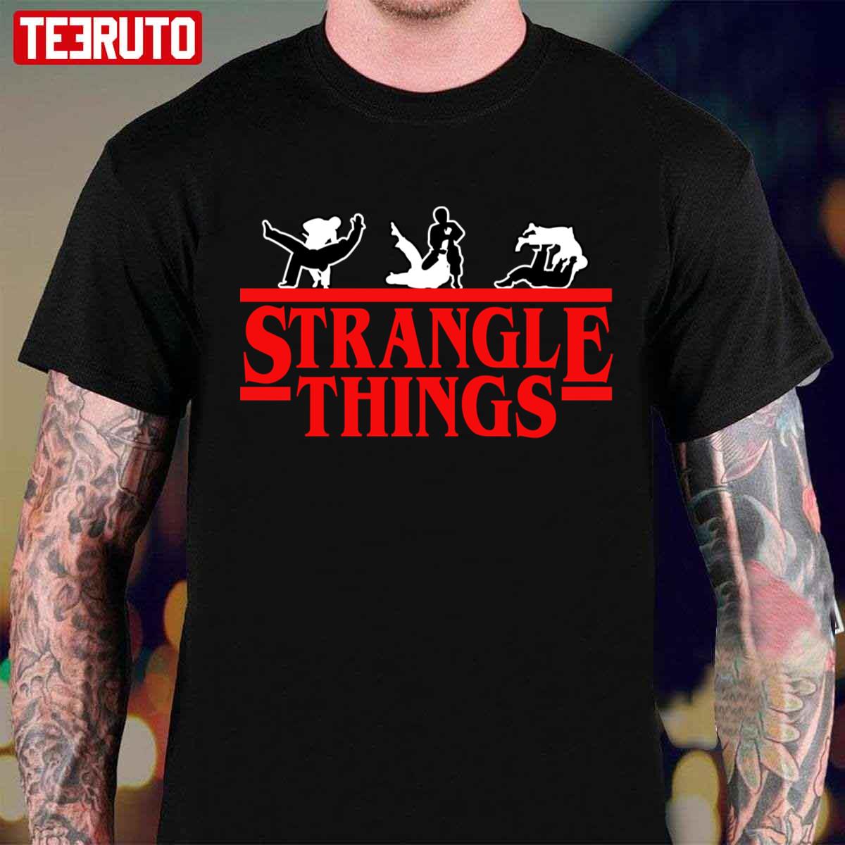 Strangle Things Brazilian Jiu Jitsu Stranger Things Unisex T-shirt