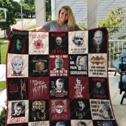 Suffer Hellraiser For Fans Collection Halloween Quilt Blanket