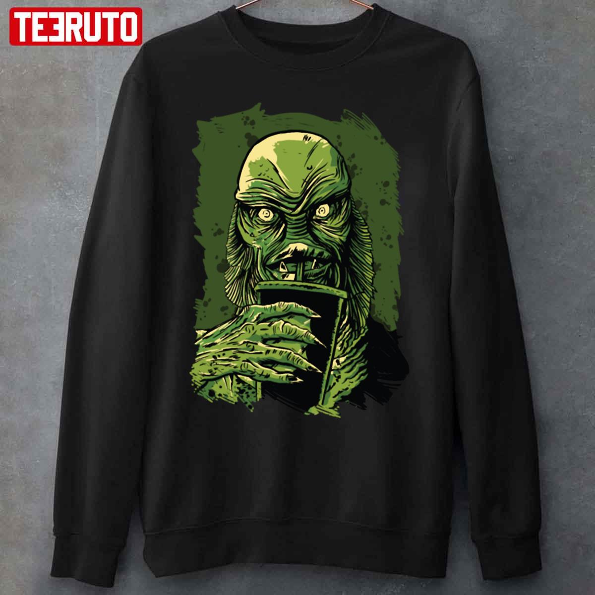 Sunset Movie Night Film Friend Halloween Funny Black Lagoon Unisex Sweatshirt