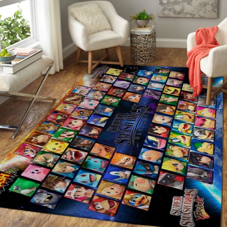 Super Smash Bros Game Living Room Rug Carpet - Teeruto