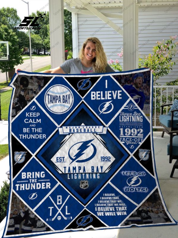 Tampa Bay Lightning Bring The Thunder Baseball Quilt Blanket Teeruto