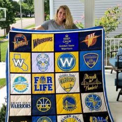 Team Golden State Warriors Collection All Season Plus Size Quilt Blanket