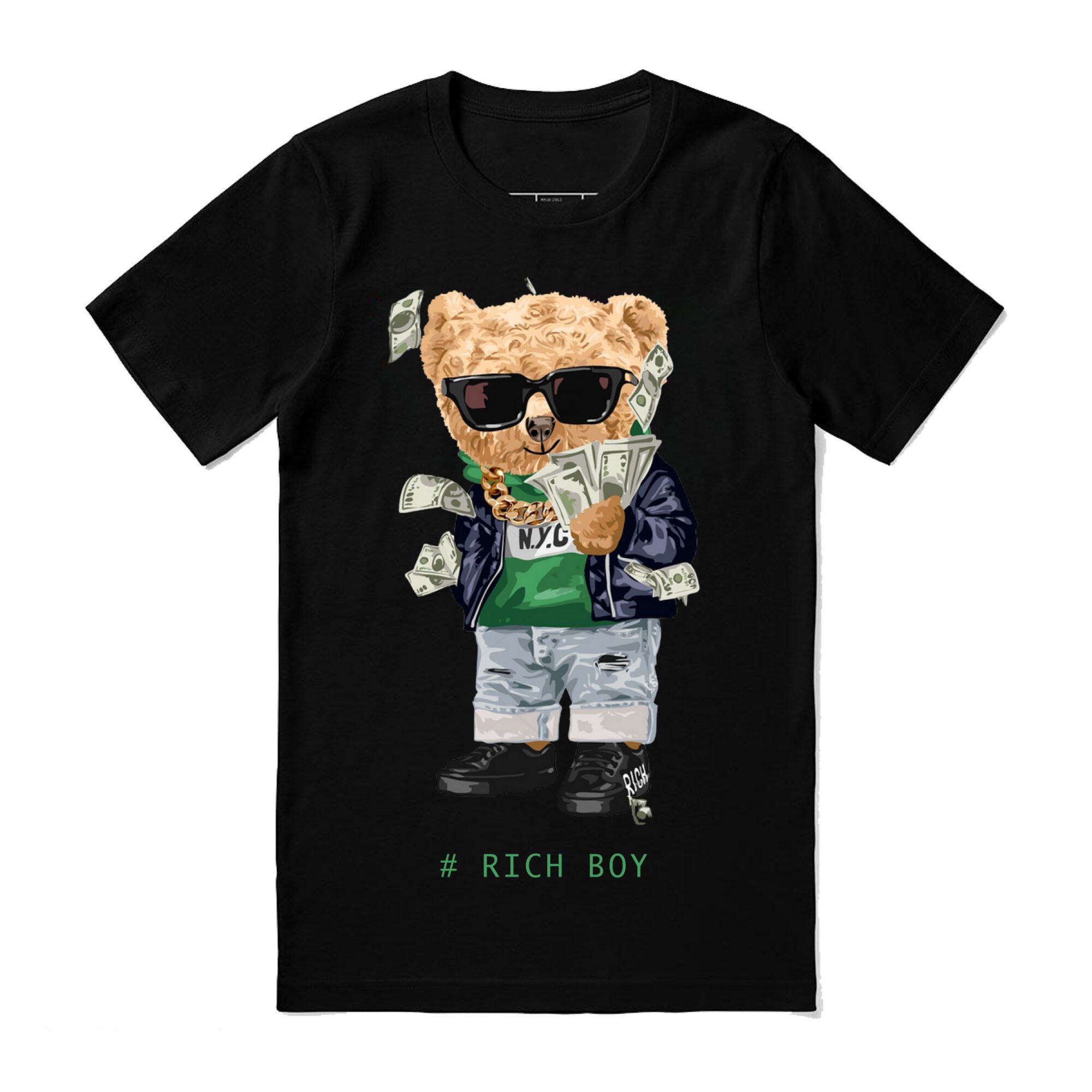 Teddy Bear Lover Rich Design Tee Shirt - Teeruto