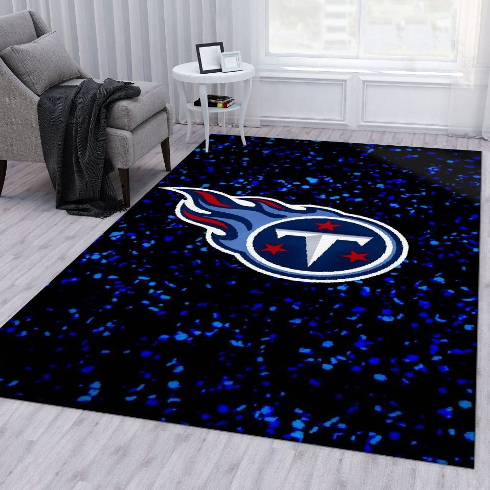 Tennessee Titans 3 NFL Christmas Gift Rug Bedroom Rug Floor Decor Home Decor
