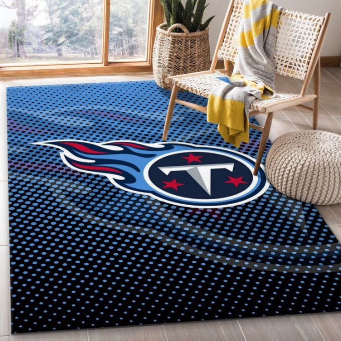 Tennessee Titans 5 NFL Christmas Gift Rug Bedroom Rug Floor Decor Home Decor