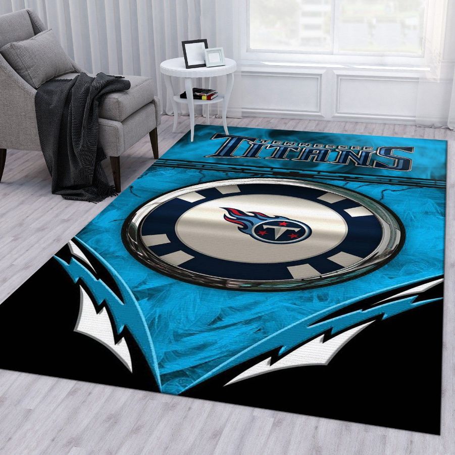 Tennessee Titans NFL Team Rug Bedroom Rug Home Decor Floor Decor