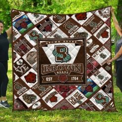 The Bears Ncaa Brown Bears Collection Collected  Quilt Blanket