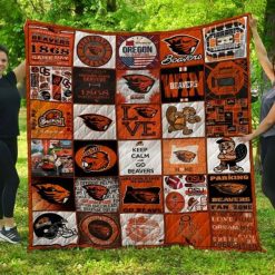 The Beavers Ncaa Oregon State Beavers Combined Quilt Blanket