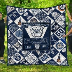 The Bulldogs Ncaa Butler Bulldogs Collection Quilt Blanket