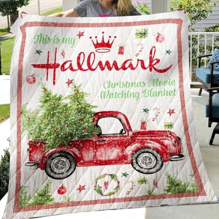 The Christmas Truck Hallmark Christmas Movie Watching Quilt Blanket