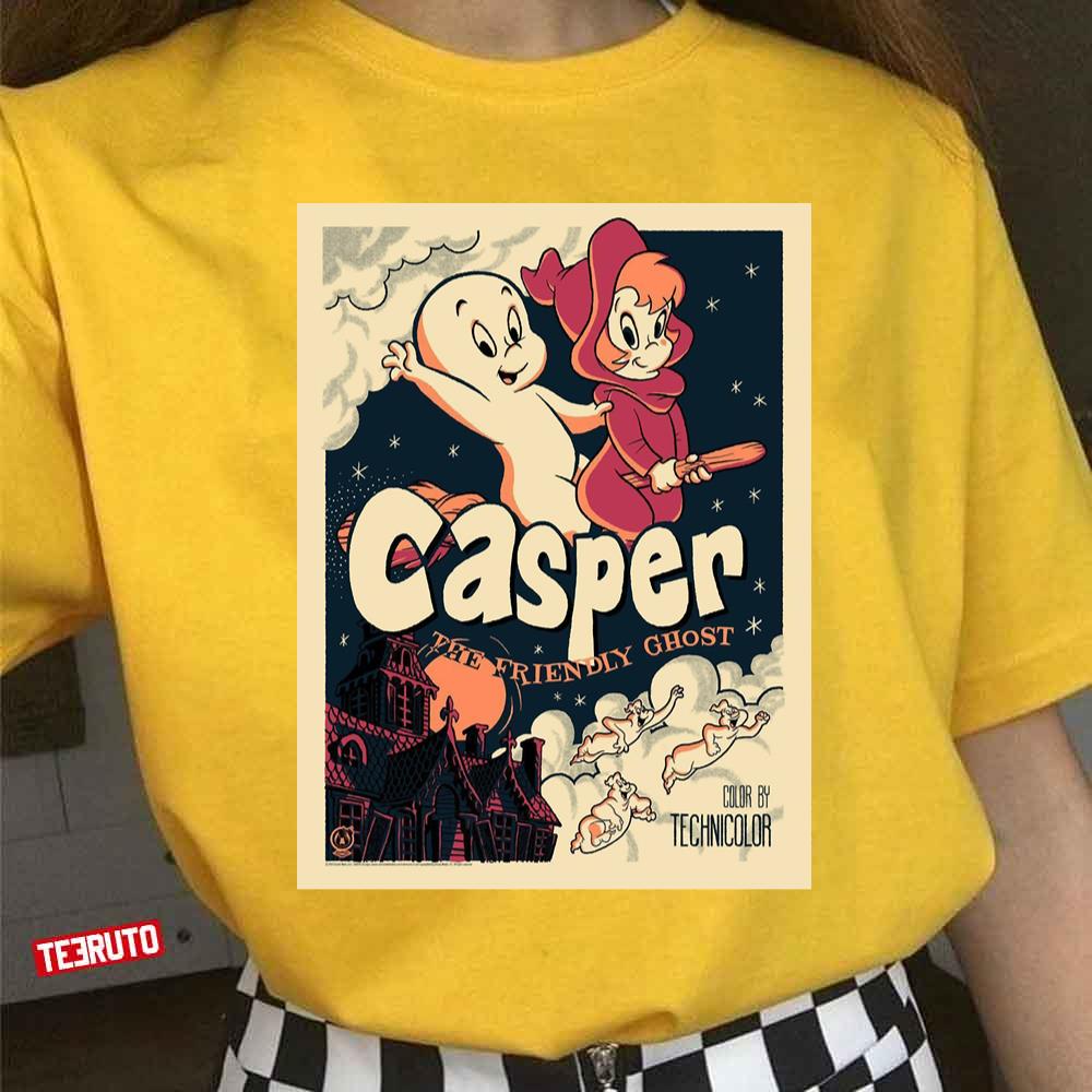 The Ghost Casper Cute Boy Vintage Unisex T-Shirt