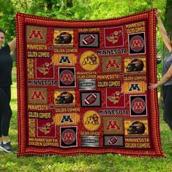 The Gophers Ncaa Minnesota Golden Gophers Loved Quilt Blanket