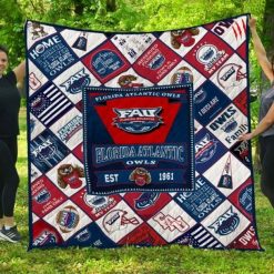 The Owls Ncaa Florida Atlantic Owls Collection Collected Quilt Blanket