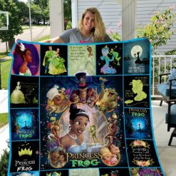 The Princess And The Frog Disney Graphics Quilt Blanket
