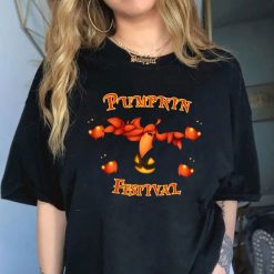 The Pumpkin Festival Flamingo Got Treats Funny Pumpkin Halloween Graphic Unisex T-shirt