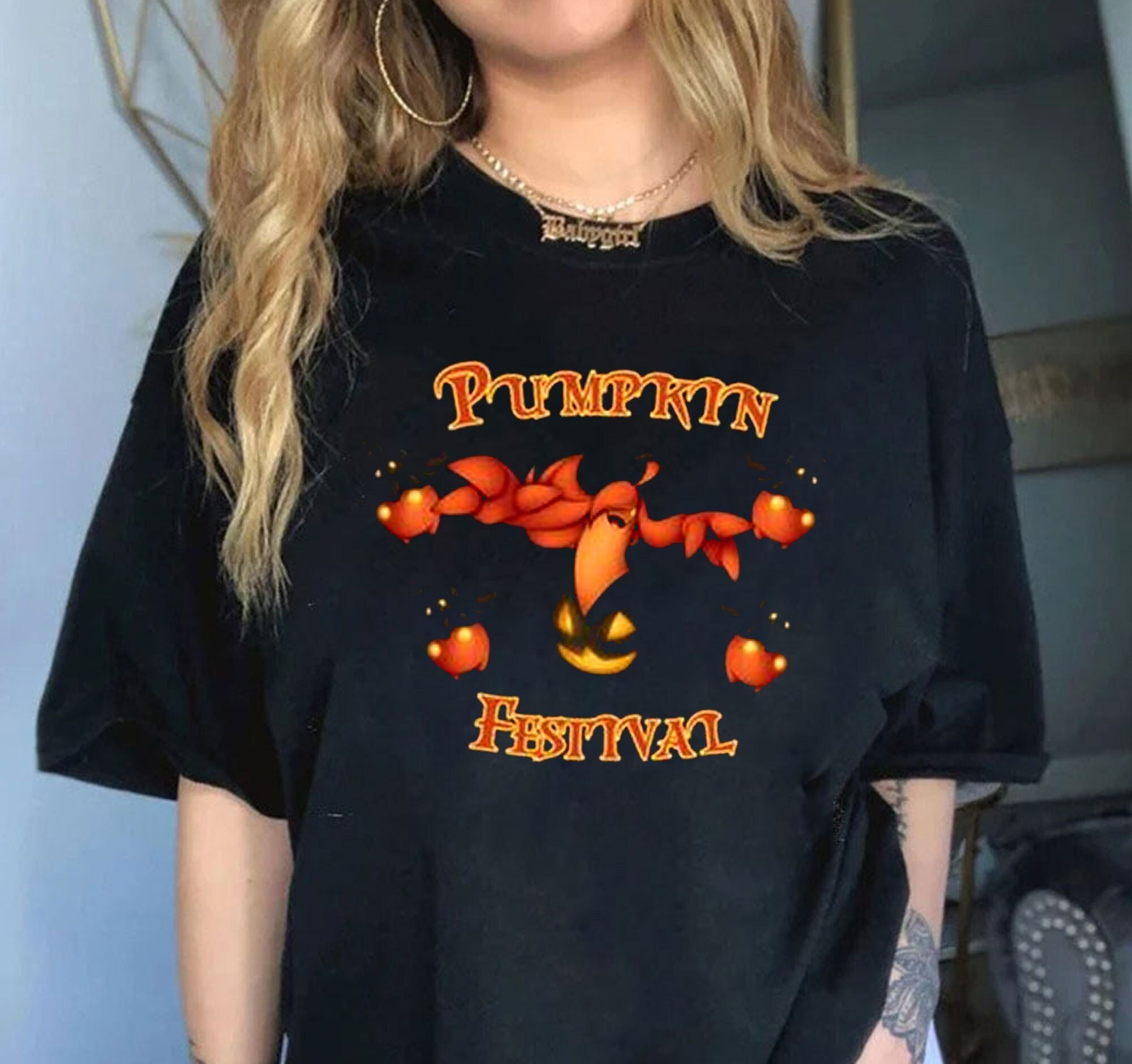 The Pumpkin Festival Flamingo Got Treats Funny Pumpkin Halloween Graphic Unisex T-shirt