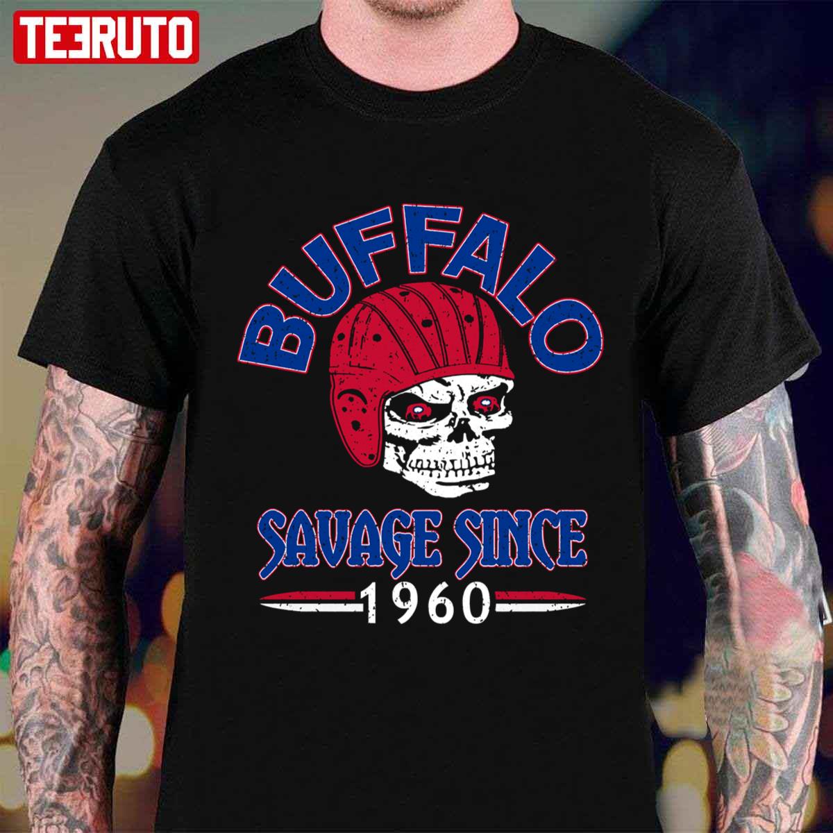 The Skull Buffalo Savage Since 1960 Unisex T-shirt